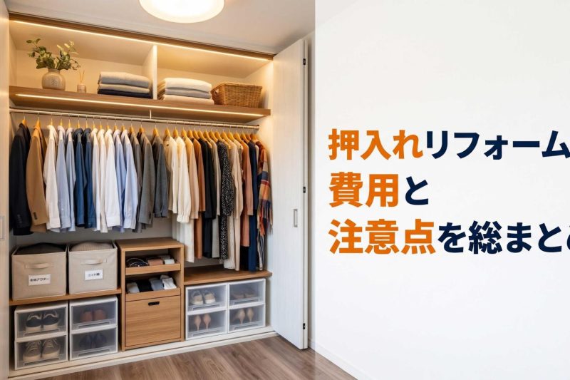押入れリフォームの費用と注意点を総まとめ